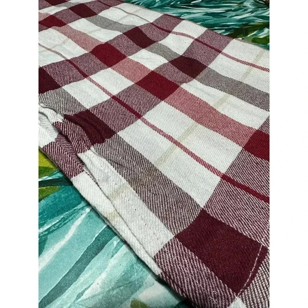 Cuisinart Red Plaid fabric tablecloth